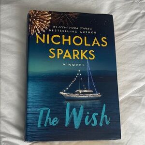 Nicholas Sparks 'The Wish' Blue Hardcover Novel